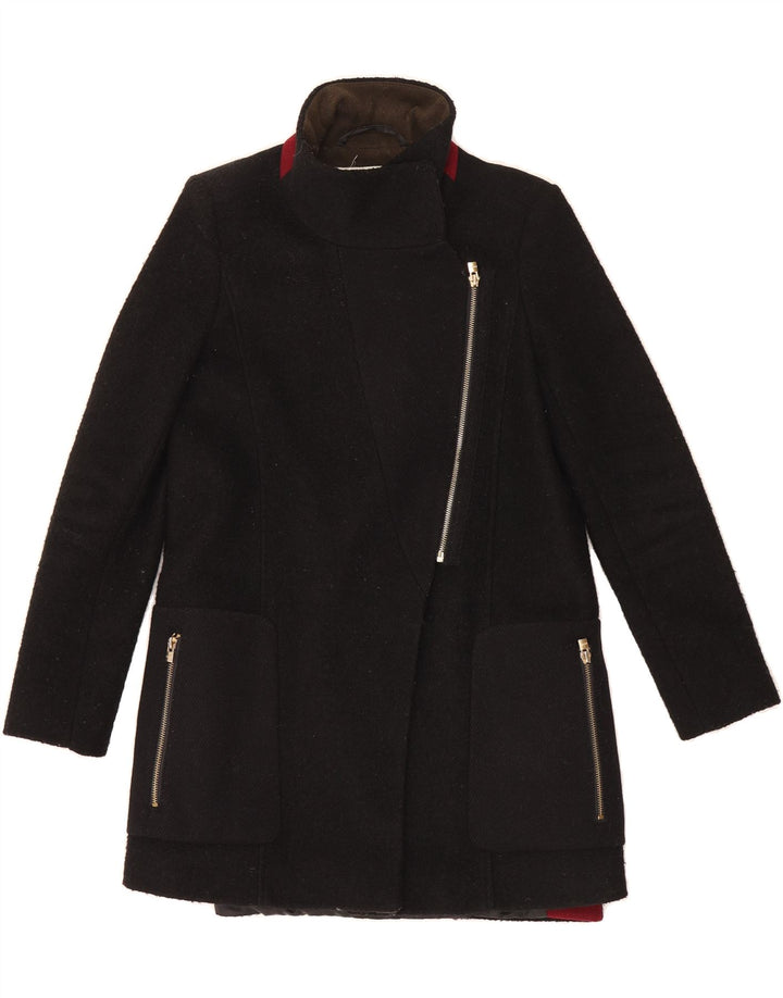 DKNY Womens Overcoat US 2 XS Black Polyester Vintage Dkny and Second-Hand Dkny from Messina Hembry 