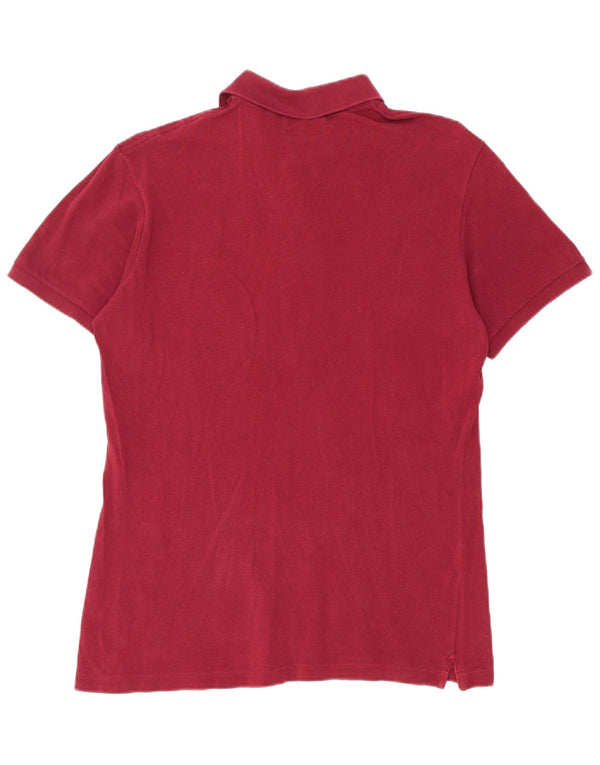 Lacoste Mens Slim Fit Polo Shirt Size 5 Large Burgundy Cotton
