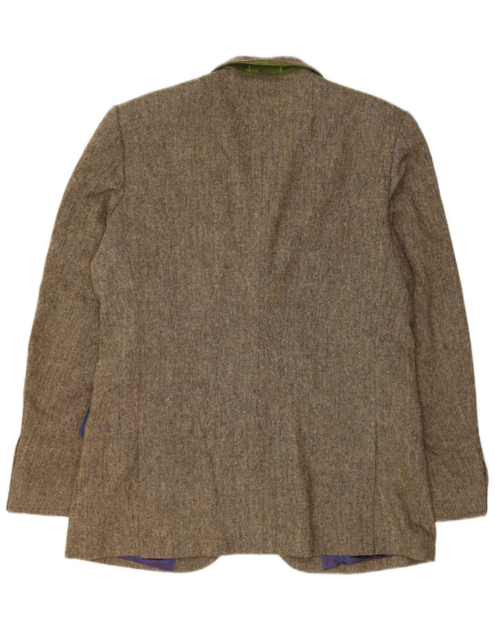 Ted Baker Mens 2 Button Blazer Jacket Size 5 XL Brown Polyester