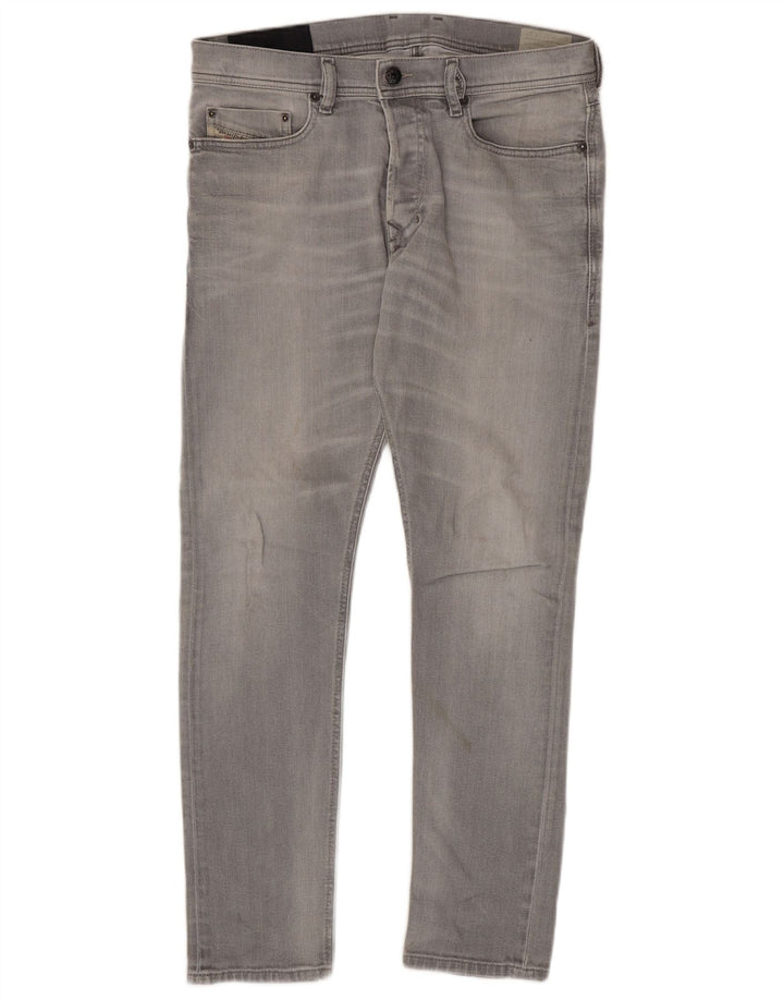 Diesel Mens Slim Jeans W31 L30 Grey Cotton