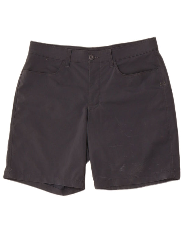 Under Armour Mens Heat Gear Casual Shorts W32 Medium Grey Polyester