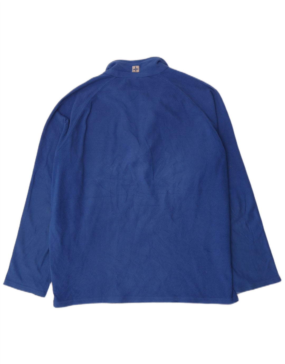 Mountain Warehouse Mens Zip Neck Fleece Jumper XL Blue Polyester