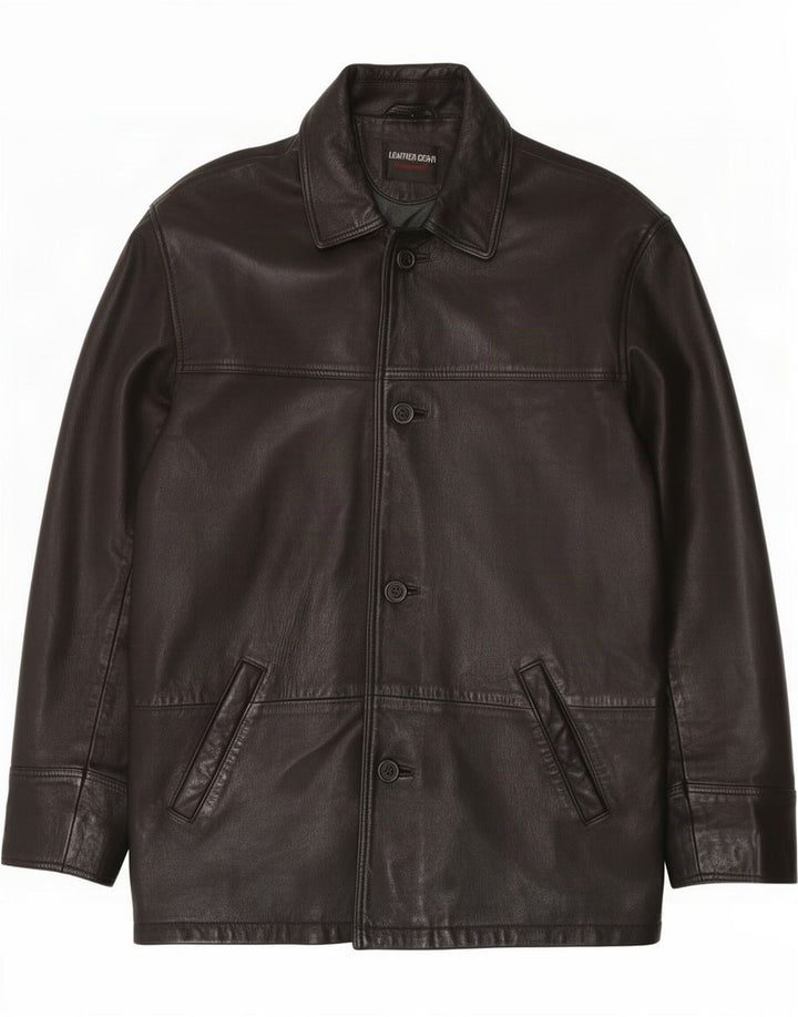 Vintage Mens Leather Jacket UK 40 Large Black
