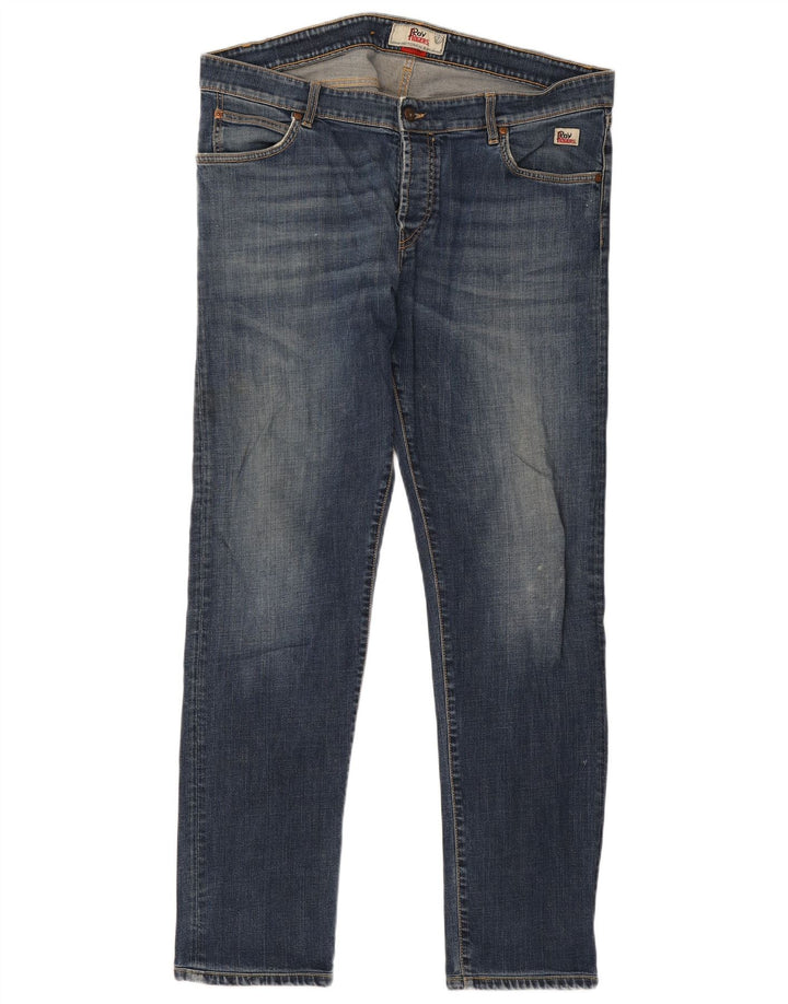 Roy Rogers Mens Slim Jeans W42 L33 Blue Cotton