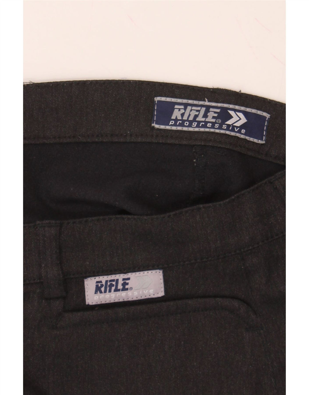 RIFLE Womens Straight Casual Trousers W27 L33 Black Vintage Rifle and Second-Hand Rifle from Messina Hembry 