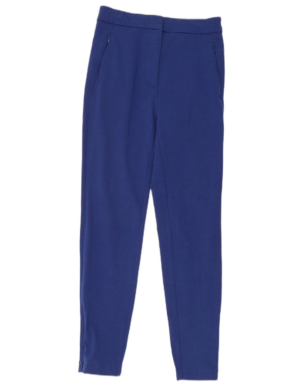 Marks & Spencer Womens Skinny Casual Trousers UK 8 Small W26 L28 Blue