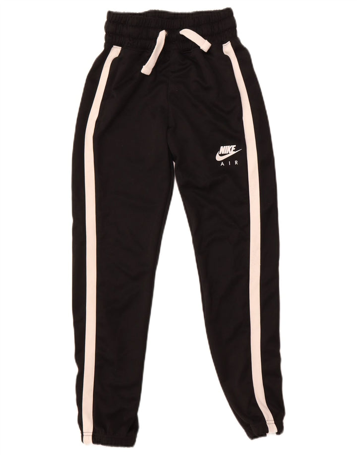 Nike Boys Tracksuit Trousers Joggers 10-11 Years Medium Black Colourblock