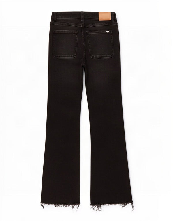 Zara Womens Bootcut Jeans EU 36 XS W26 L26 Black Cotton