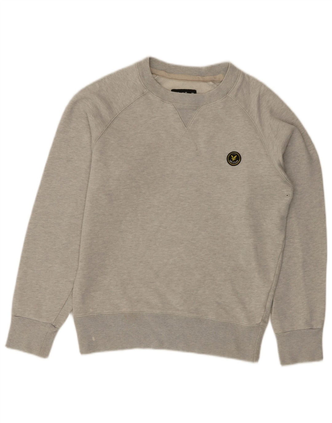 LYLE & SCOTT Mens Sweatshirt Jumper Small Grey Cotton