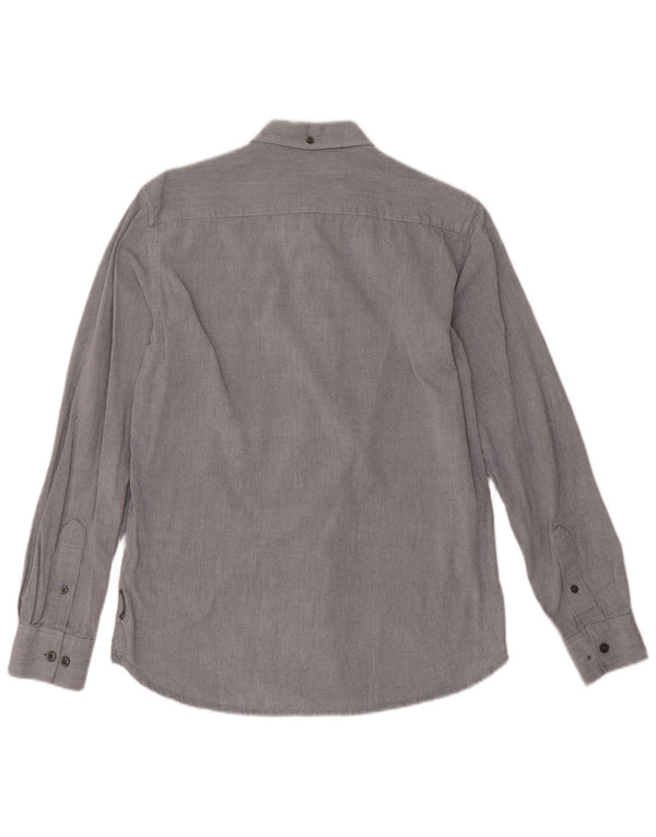 French Connection Mens Shirt Medium Grey Cotton