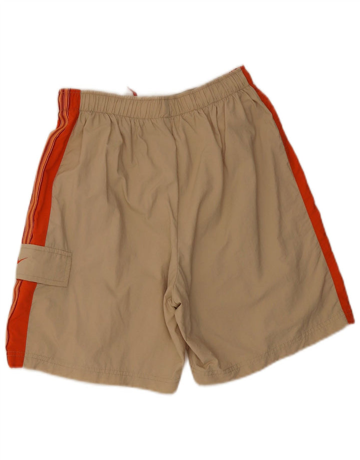 Nike Mens Sport Shorts Medium Beige Colourblock Nylon