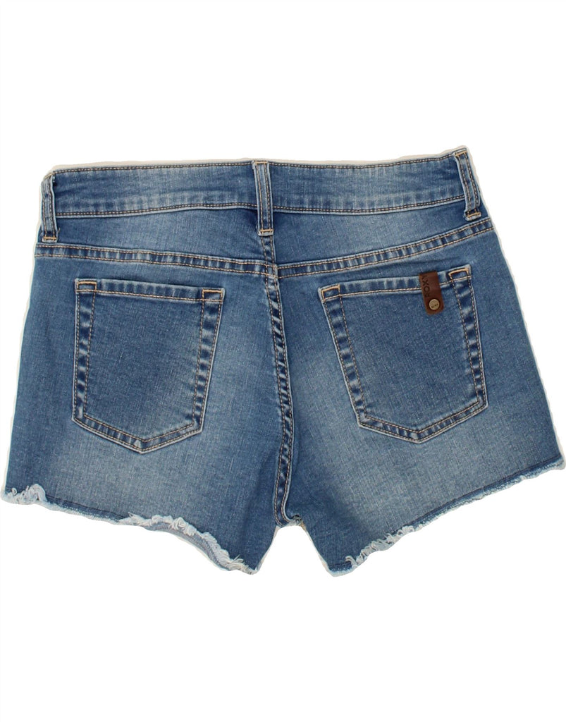 ROXY Womens Distressed Denim Shorts W26 Small Blue Cotton Vintage Roxy and Second-Hand Roxy from Messina Hembry 