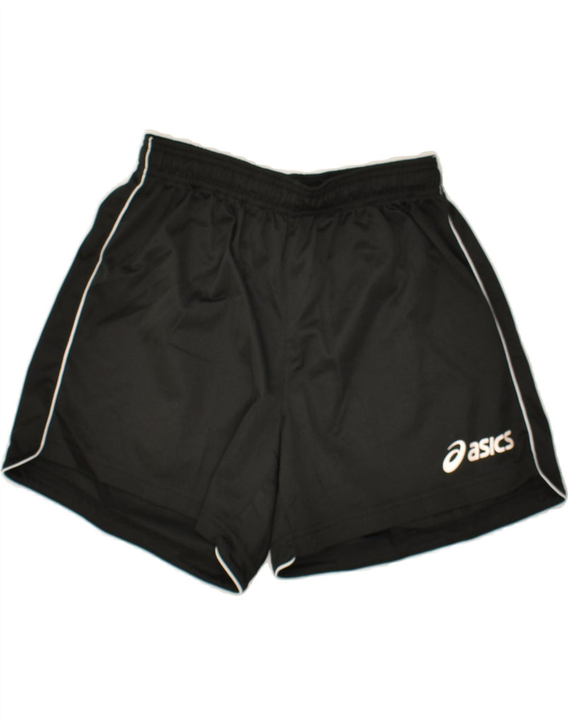 ASICS Womens Sport Shorts UK 0 2XS Black Polyester | Vintage Asics | Thrift | Second-Hand Asics | Used Clothing | Messina Hembry 