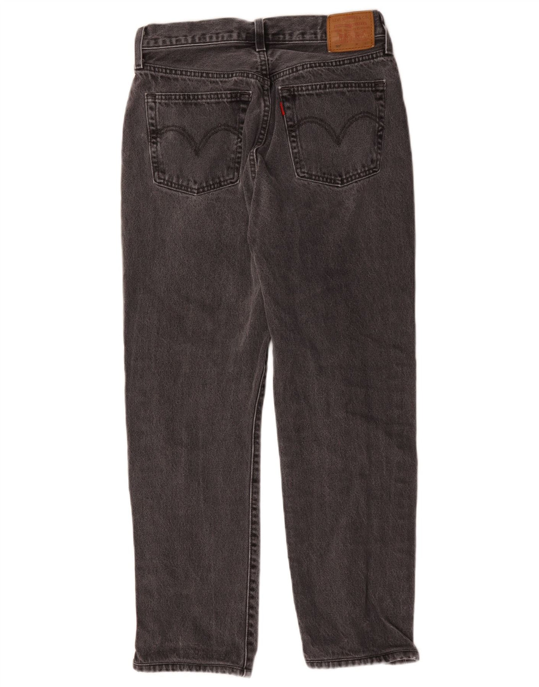Levi's Womens 501 Straight Jeans W28 L26 Grey Cotton