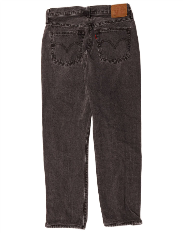 Levi's Womens 501 Straight Jeans W28 L26 Grey Cotton