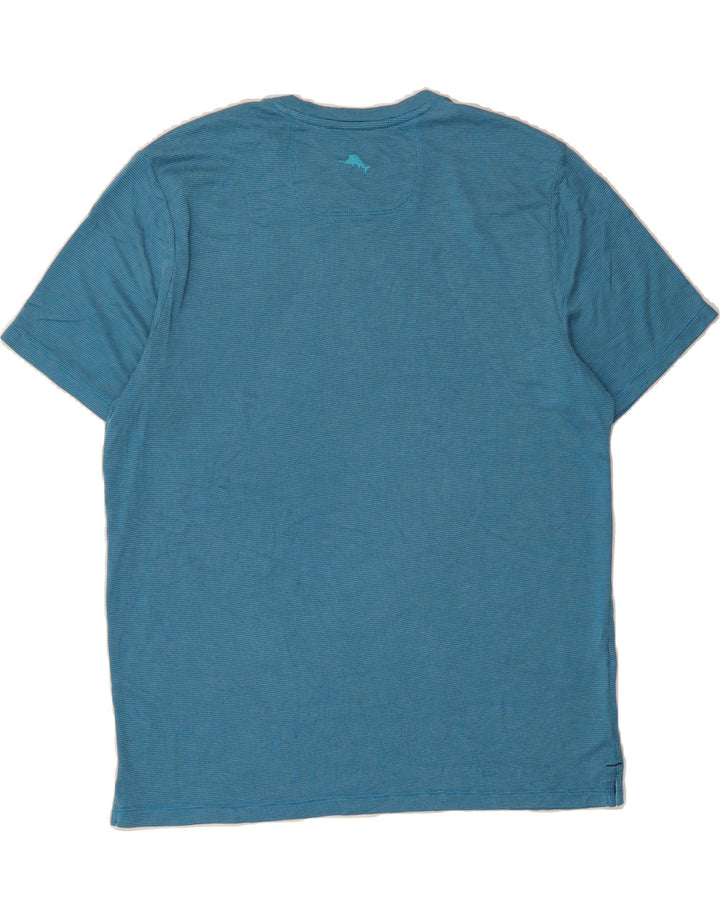 TOMMY BAHAMA Mens T-Shirt Top Large Blue Modal Vintage Tommy Bahama and Second-Hand Tommy Bahama from Messina Hembry 
