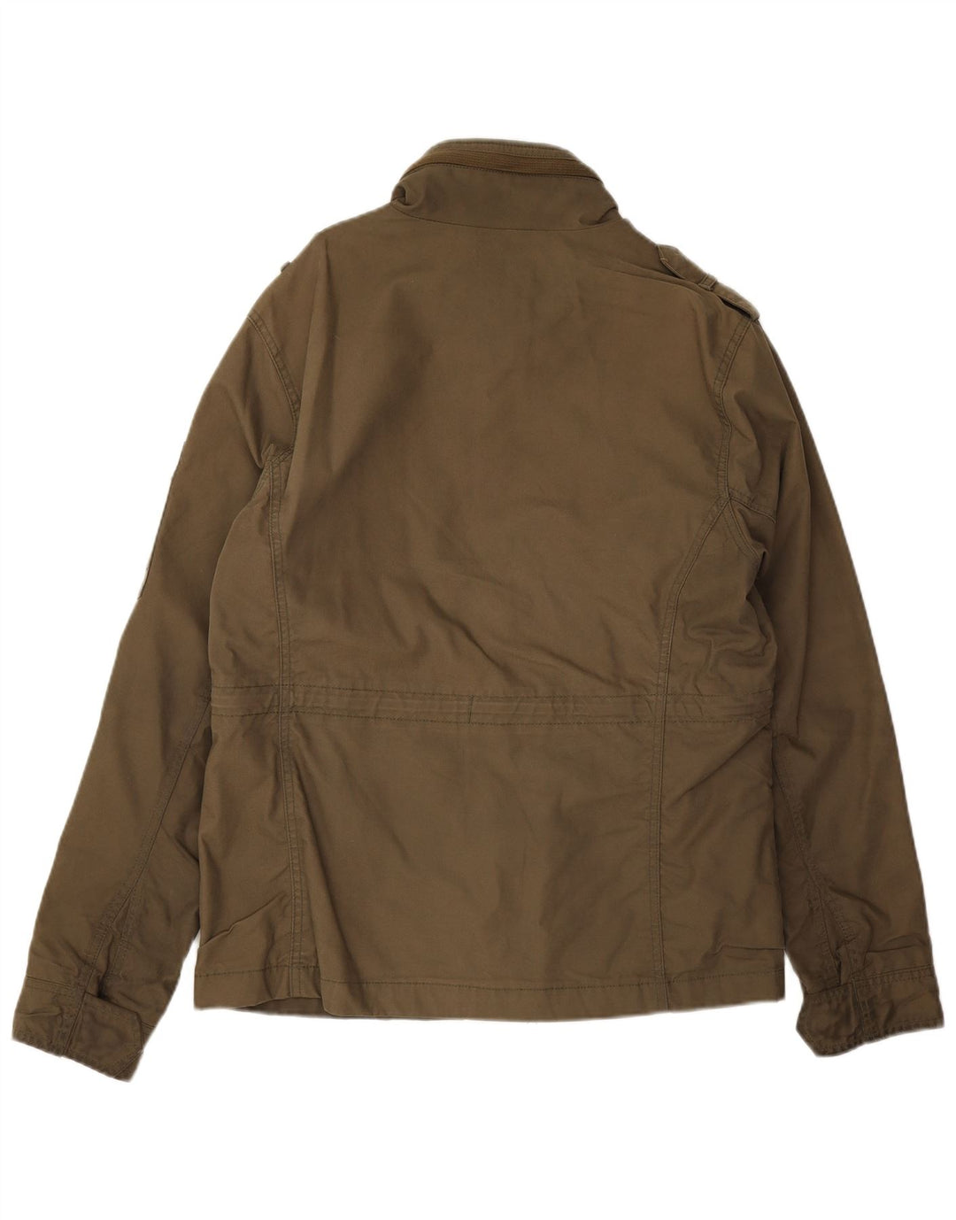 Superdry Mens Military Jacket UK 40 Large Khaki Cotton