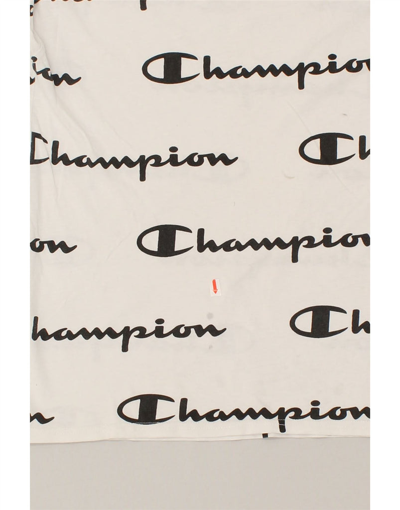 CHAMPION Boys Graphic T-Shirt Top 11-12 Years Large White | Vintage Champion | Thrift | Second-Hand Champion | Used Clothing | Messina Hembry 