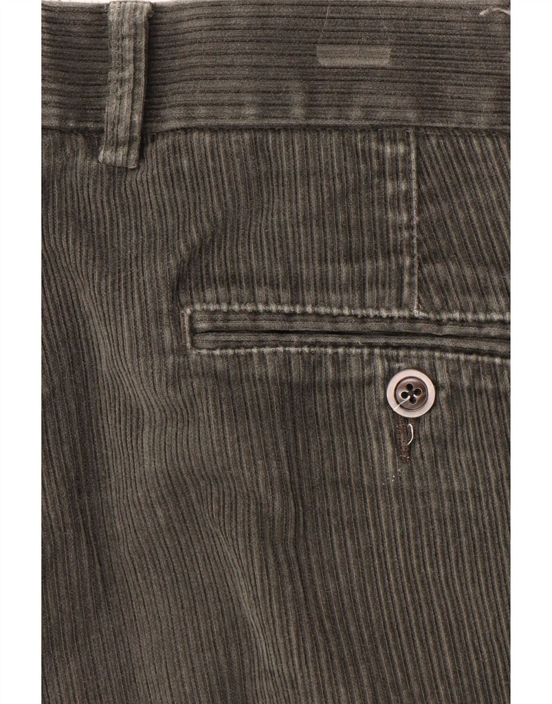 MARKS & SPENCER Mens Straight Corduroy Trousers W40 L31 Khaki Cotton Vintage Marks & Spencer and Second-Hand Marks & Spencer from Messina Hembry 