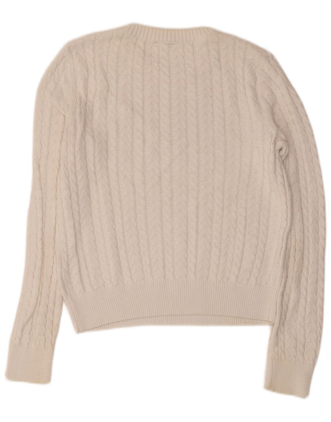 Sun68 Womens Boat Neck Jumper Sweater UK 12 Medium White Cotton