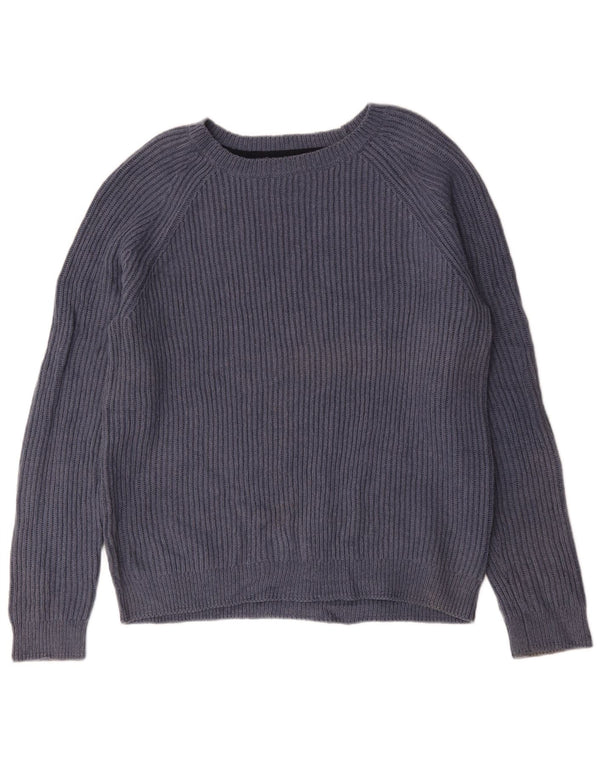 Fat Face Mens Boat Neck Jumper Sweater Large Navy Blue Cotton