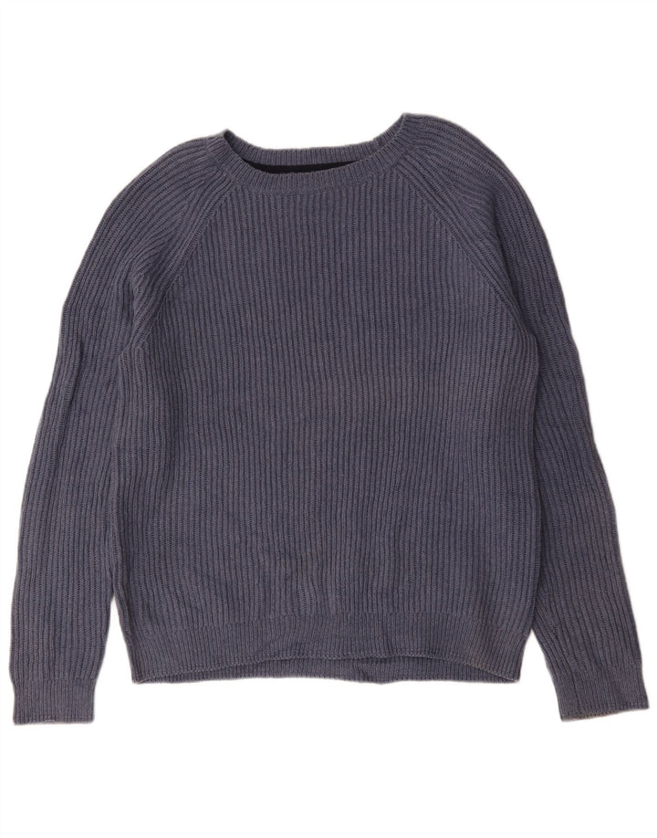 Fat Face Mens Boat Neck Jumper Sweater Large Navy Blue Cotton