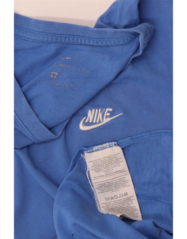 Nike Mens T-Shirt Top Medium Blue Cotton