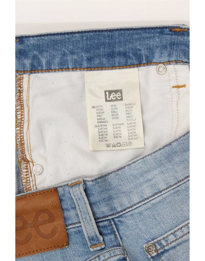 Lee Mens Rider Denim Shorts W31 Medium Blue Cotton