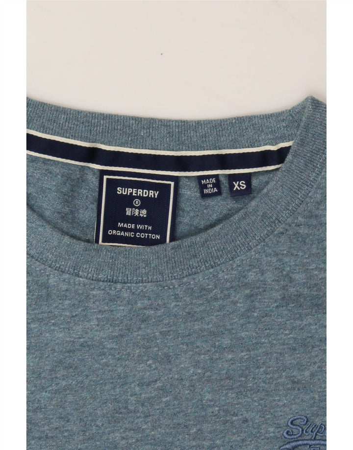SUPERDRY Mens T-Shirt Top XS Blue Cotton Vintage Superdry and Second-Hand Superdry from Messina Hembry 