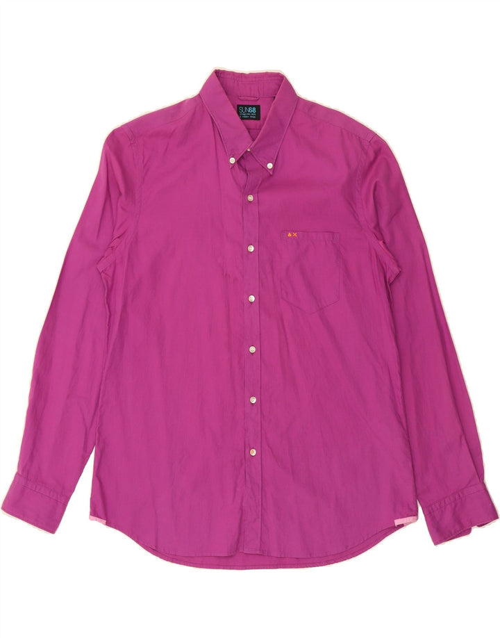 SUN68 Mens Shirt Medium Purple Cotton Vintage Sun68 and Second-Hand Sun68 from Messina Hembry 