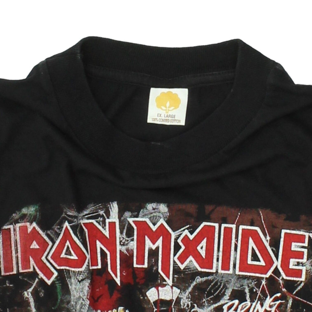 Iron Maiden Bring Your Daughter To The Slaughter Mens Black Tshirt | Vintage 90s | Vintage Messina Hembry | Thrift | Second-Hand Messina Hembry | Used Clothing | Messina Hembry 