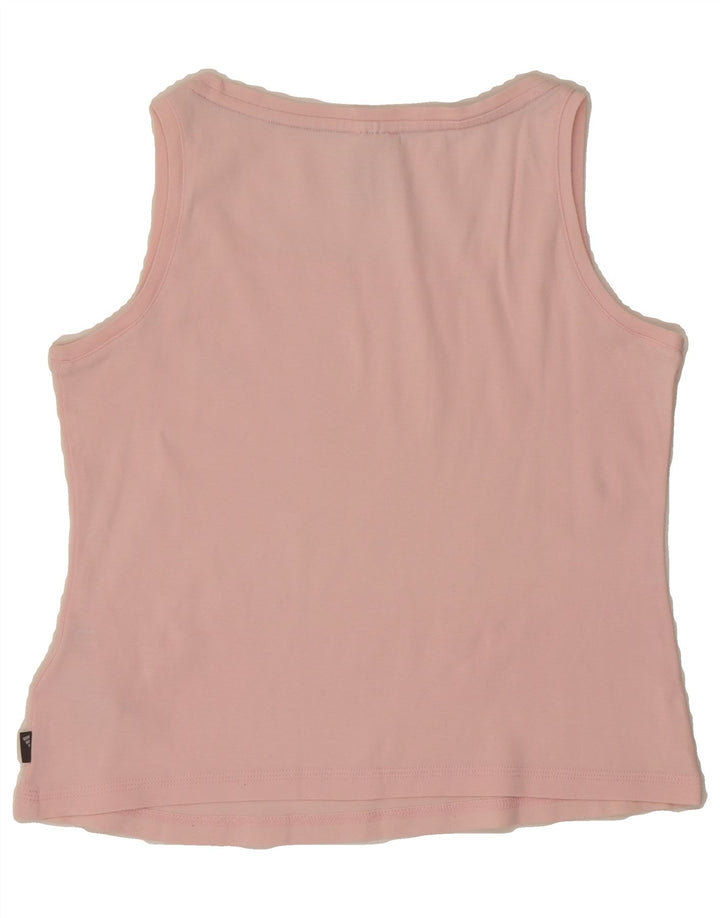 ADIDAS Womens Crop Vest Top UK 14 Medium Pink Cotton Vintage Adidas and Second-Hand Adidas from Messina Hembry 