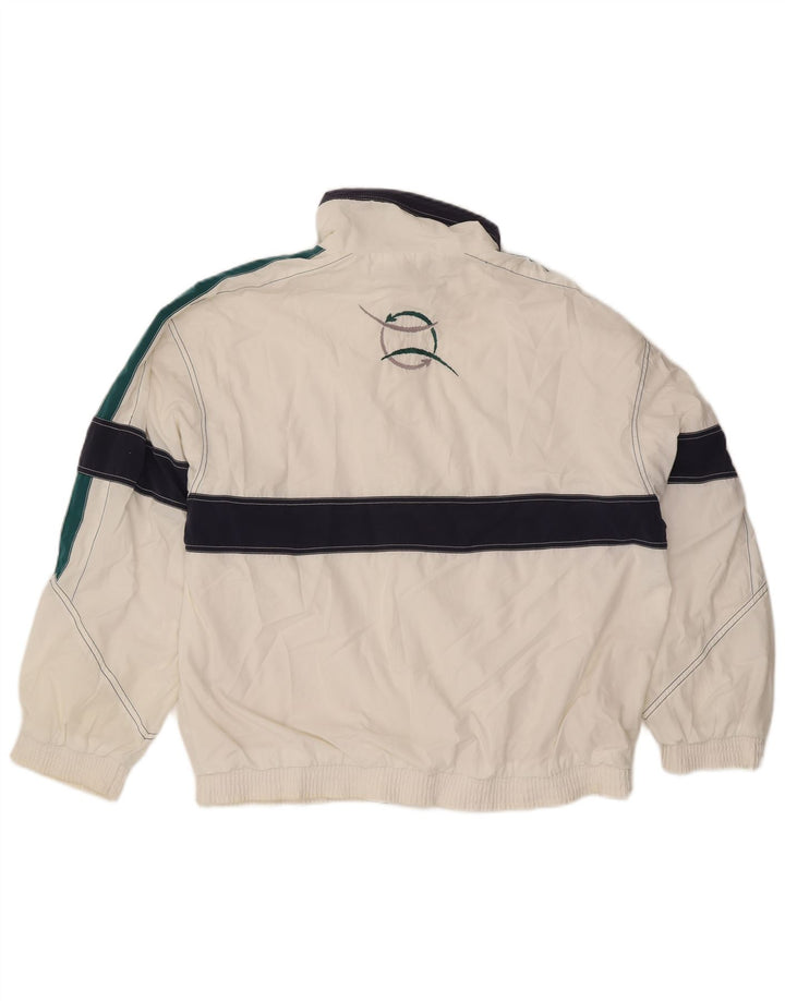 Lotto Mens Graphic Tracksuit Top Jacket XL White Colourblock Polyester