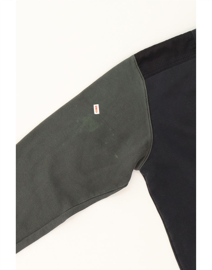JORDAN Mens Hoodie Jumper Small Black Colourblock Cotton Vintage Jordan and Second-Hand Jordan from Messina Hembry 