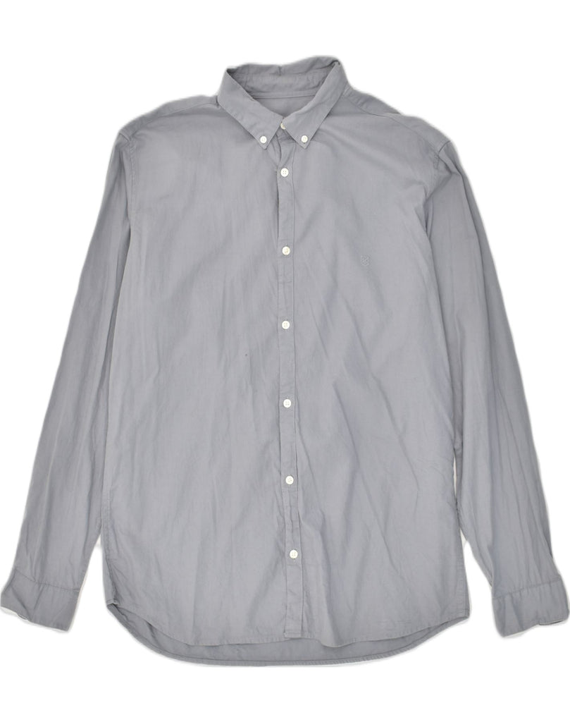 JACK & JONES Mens Shirt Size 44 XL Grey Cotton | Vintage Jack & Jones | Thrift | Second-Hand Jack & Jones | Used Clothing | Messina Hembry 