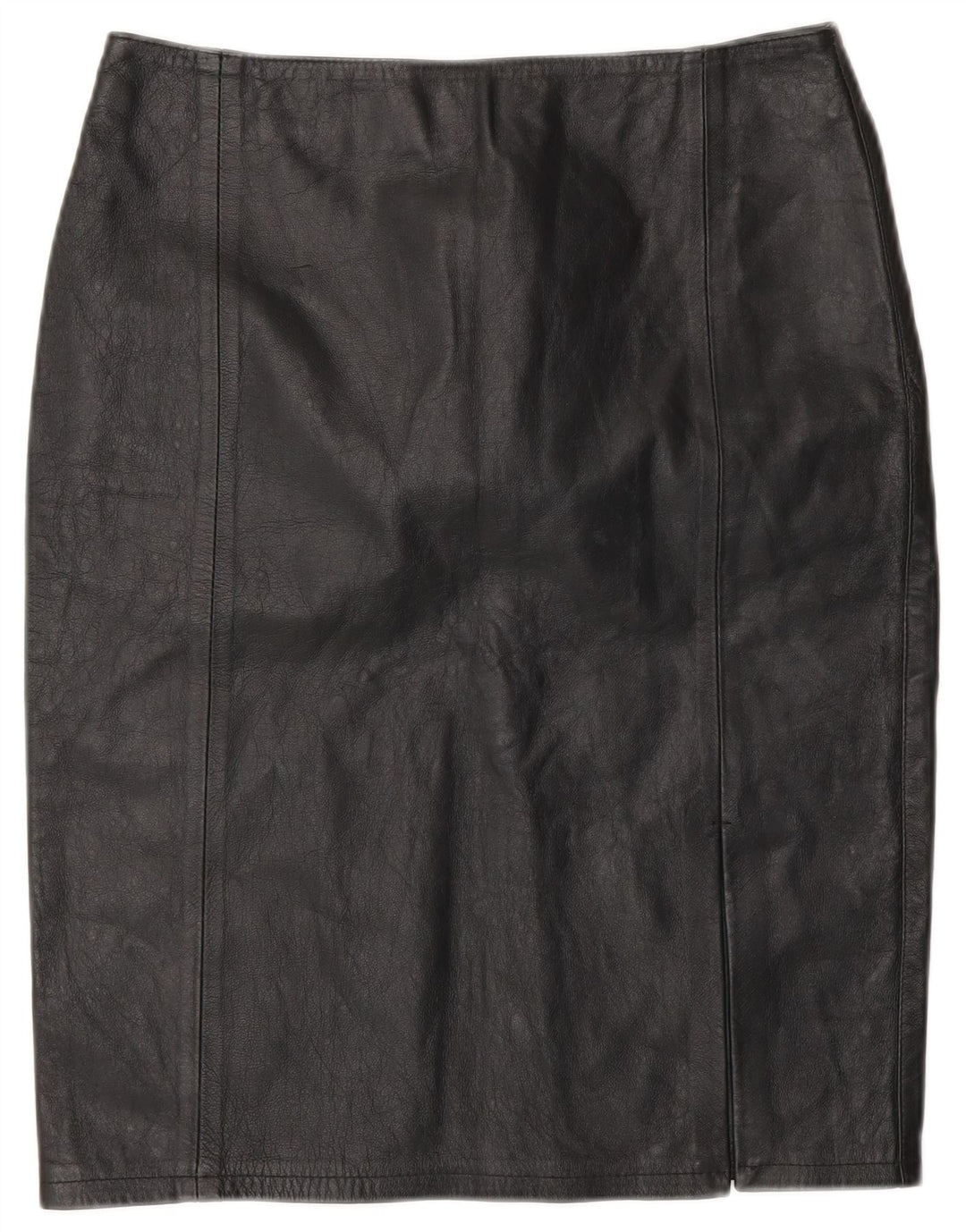 CONBIPEL Womens Leather Skirt IT 42 Medium W28  Black Leather