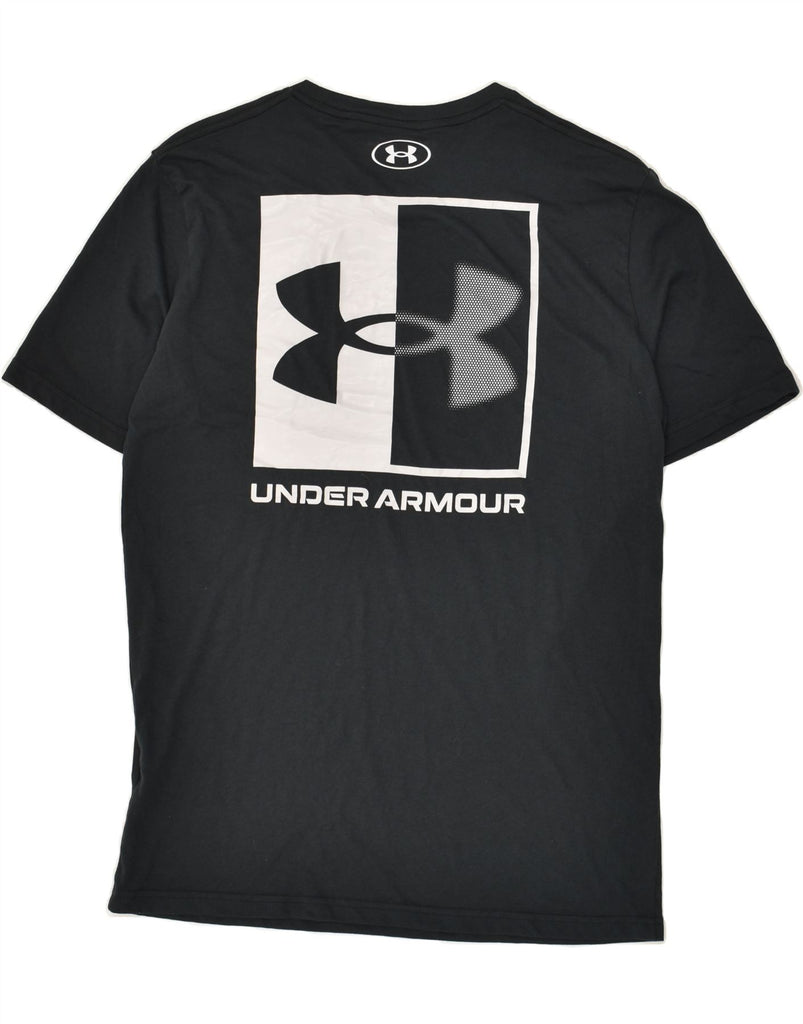 UNDER ARMOUR Mens Graphic T-Shirt Top Medium Grey Cotton | Vintage Under Armour | Thrift | Second-Hand Under Armour | Used Clothing | Messina Hembry 