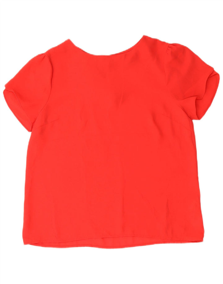Oasis Womens Blouse Top UK 10 Small Red Polyester