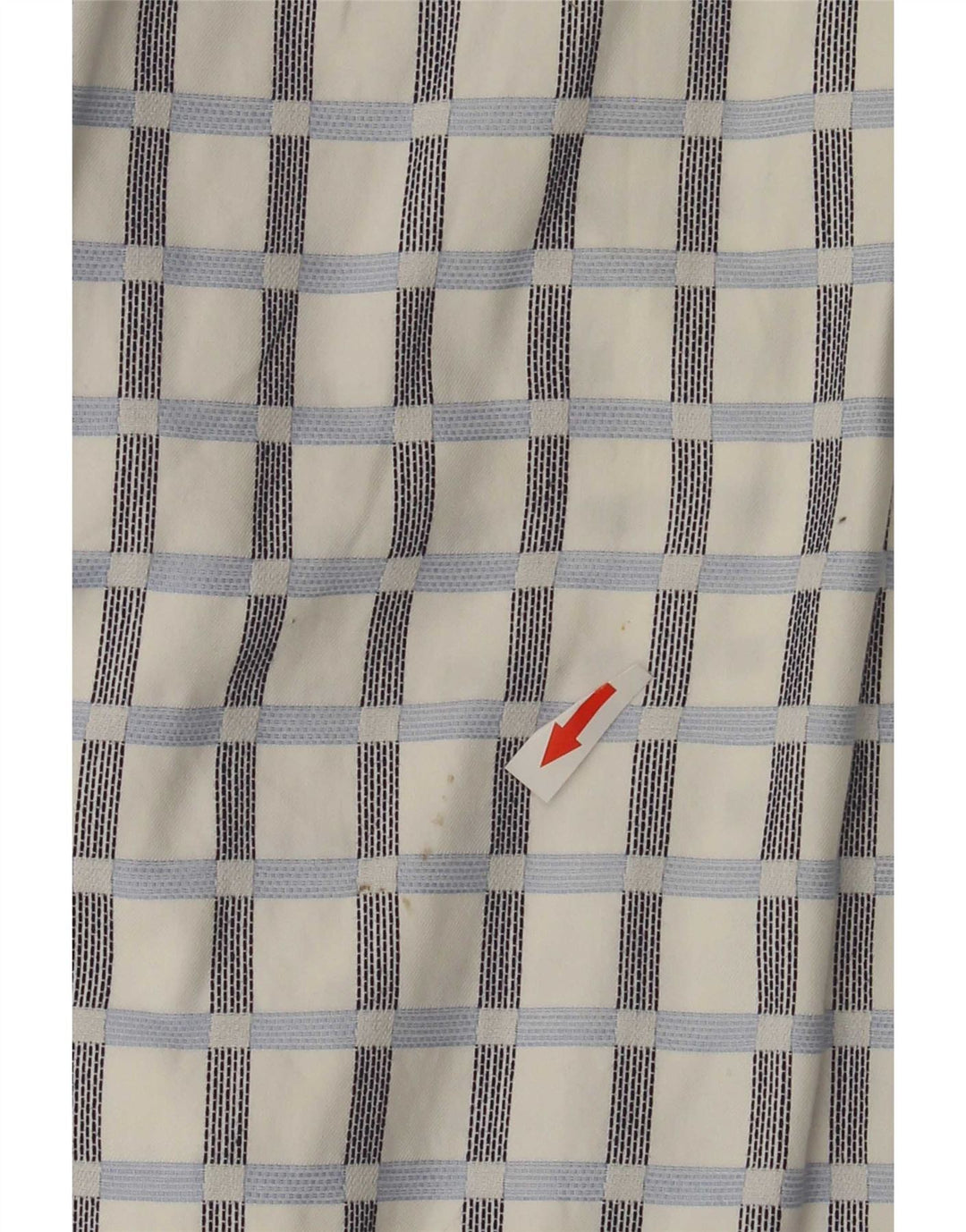 Tommy Hilfiger Mens Shirt Small White Check Cotton