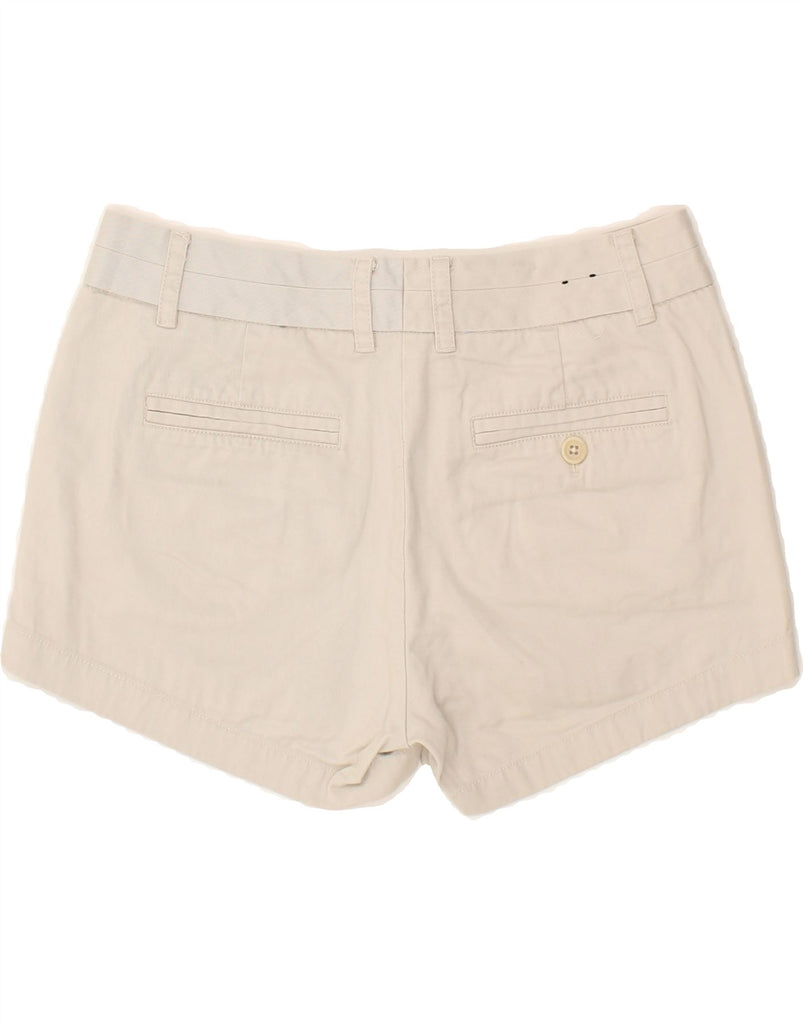 J. CREW Womens Hot Pants US 4 Small W30  Beige Cotton Vintage J. Crew and Second-Hand J. Crew from Messina Hembry 