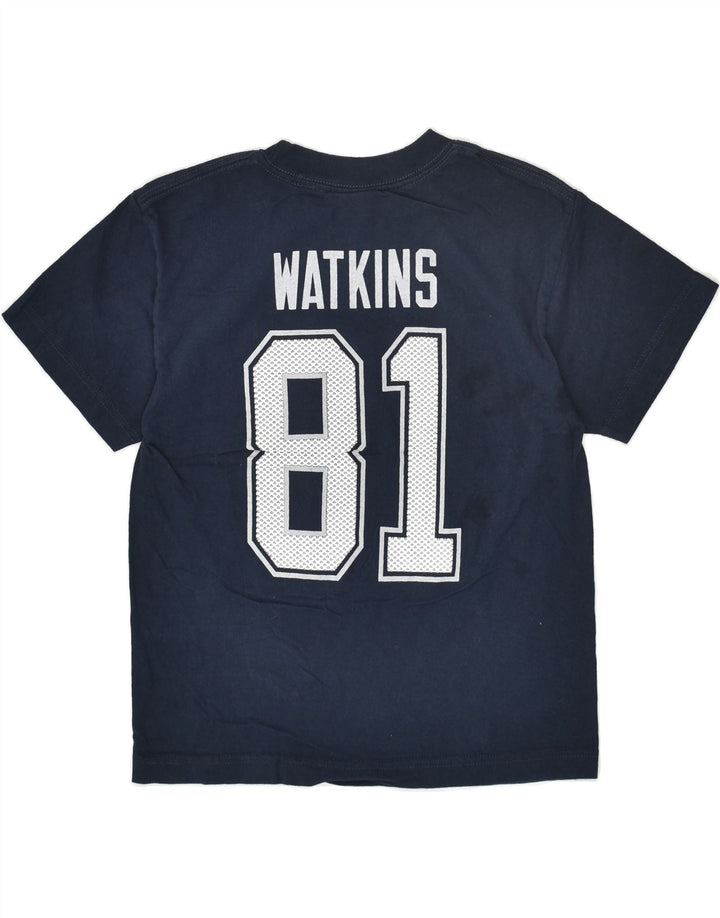 REEBOK Boys Graphic T-Shirt Top 15-16 Years Small Navy Blue Cotton | Vintage Reebok | Thrift | Second-Hand Reebok | Used Clothing | Messina Hembry 