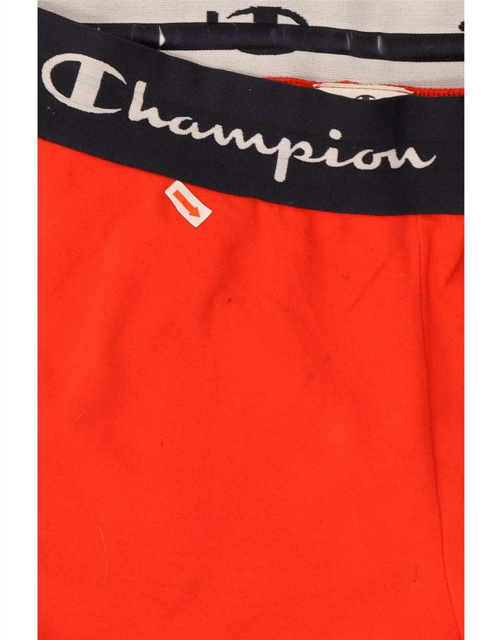 Champion Womens Tracksuit Trousers Joggers UK 12 Medium Red Colourblock
