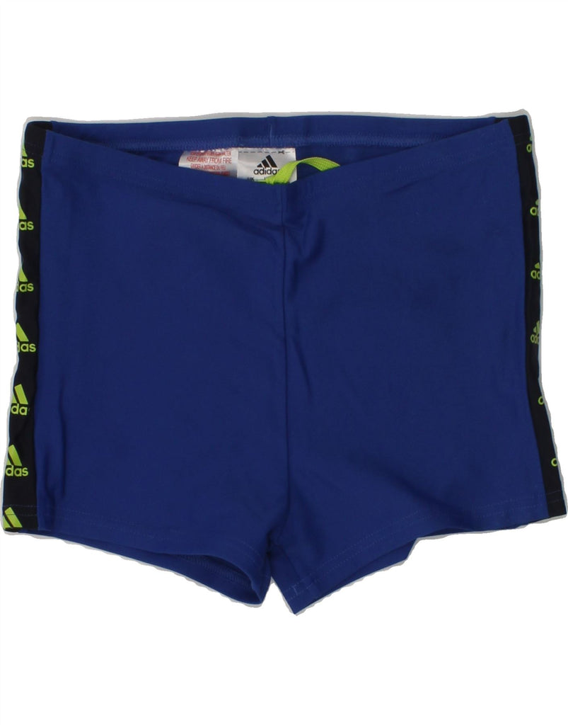 ADIDAS Boys Sport Shorts 11-12 Years Blue Polyamide | Vintage Adidas | Thrift | Second-Hand Adidas | Used Clothing | Messina Hembry 