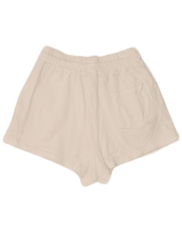 Zara Womens Sport Shorts UK 8 Small White Cotton