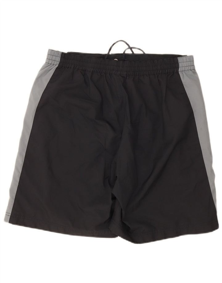 Adidas Mens Graphic Regular Sport Shorts Medium Black Colourblock Polyester