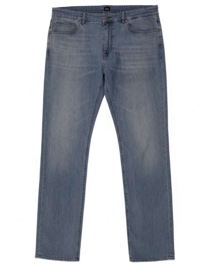 Hugo Boss Mens Slim Jeans  W34 L34 Blue Cotton