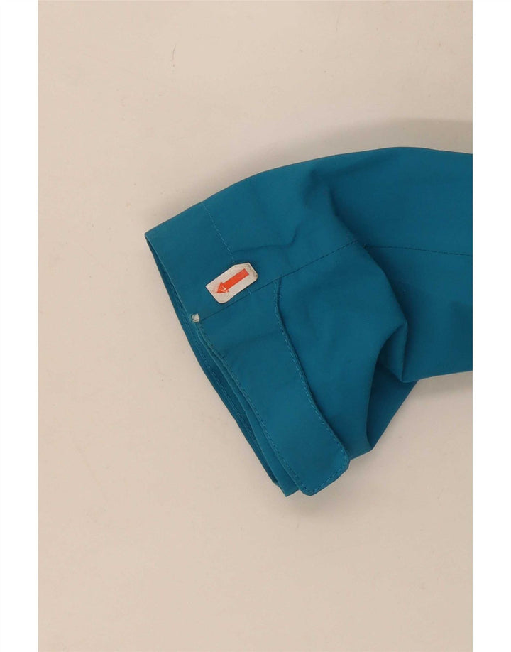 The North Face Womens Hooded Rain Jacket UK 16 Large Blue Polyester