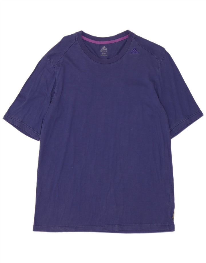 ADIDAS Mens T-Shirt Top Large Purple
