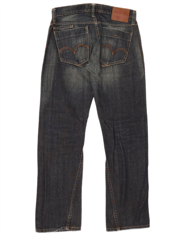 Levi's Mens Slim Straight Jeans W32 L32 Navy Blue Cotton