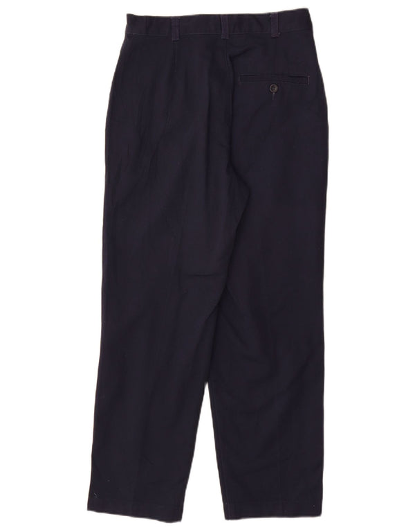 DOCKERS Womens High Waist Chino Trousers US 4 Small W26 L26 Navy Blue